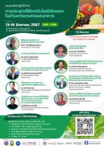 การประยุกต์ใช้เทคโนโลยีเชิงแสงในด้านเกษตรและอาหาร